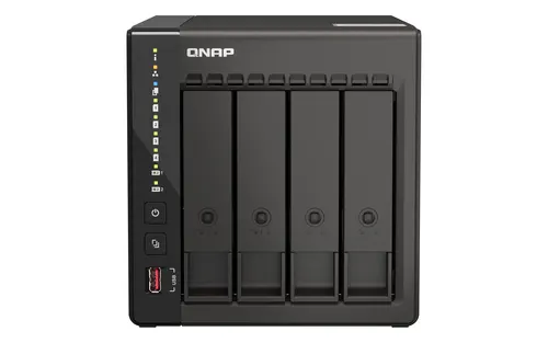 QNAP QVP-41C serwer danych NAS Tower Intel® Celeron® J6412 8 GB DDR4 0 TB Czarny