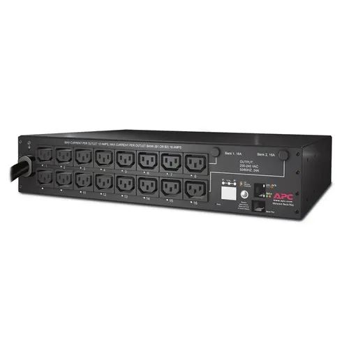 APC AP7911B rozdzielacz zasilania PDU 16 x gniazdo sieciowe 2U Czarny