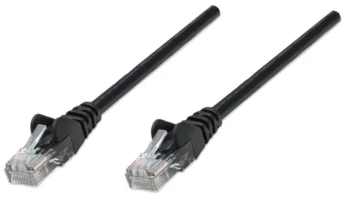 Intellinet 320740 kabel sieciowy Czarny 1 m Cat5e U/UTP (UTP)