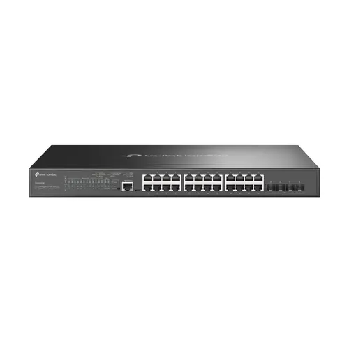 TP-Link Omada SG3428XMP przełącznik sieciowy Zarządzany L2+ Gigabit Ethernet (10/100/1000) Obsługa PoE 1U Czarny (TL-SG3428XMP)