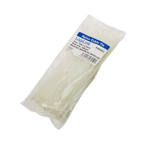 LogiLink KAB0002 opaska kablowa Nylon Biały