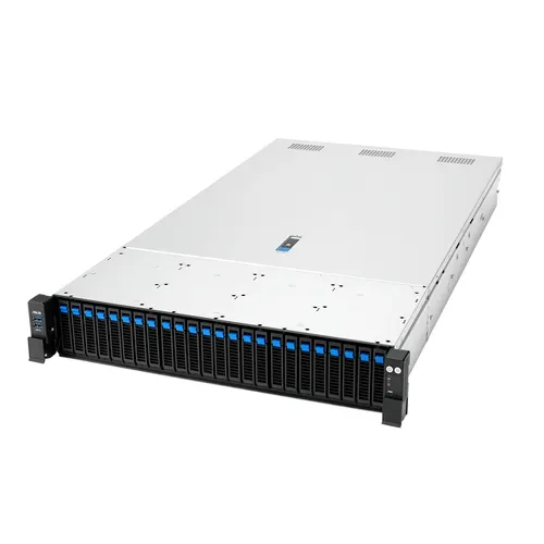ASUS RS720A-E13-RS24G Socket SP5 Rack (2U) Czarny, Srebrny