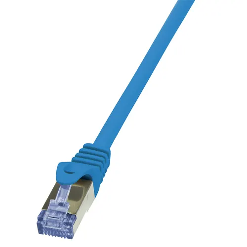 LogiLink 0.5m Cat.6A 10G S/FTP kabel sieciowy Niebieski 0,5 m Cat6a S/FTP (S-STP)