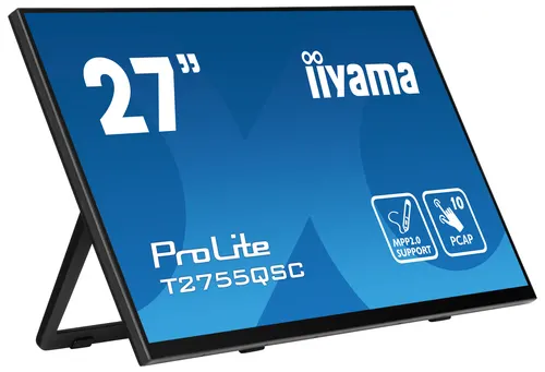 iiyama ProLite T2755QSC-B1 monitor komputerowy 68,6 cm (27") 2560 x 1440 px Quad HD LCD Ekran dotykowy Czarny