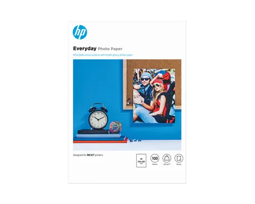 HP Papier fotograficzny Everyday, błyszczący, 200 g/m2 A4 (21 × 29,7 cm), 100 arkuszy
