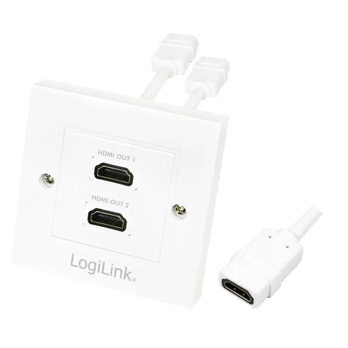 LogiLink AH0015 kabel HDMI HDMI Typu A (Standard) Biały