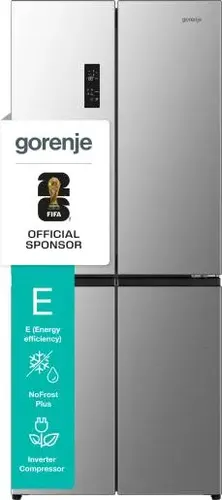Gorenje NRM819E61X chłodziarko-zamrażarka otwierana obustronnie Wolnostojący 460 l Szary