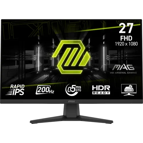 MSI MAG 272F monitor komputerowy 68,6 cm (27") 1920 x 1080 px Full HD Czarny