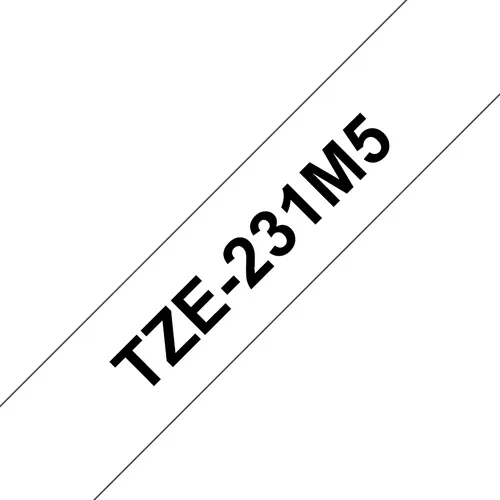 Brother TZE-231M5 taśmy do etykietowania Czarny na białym