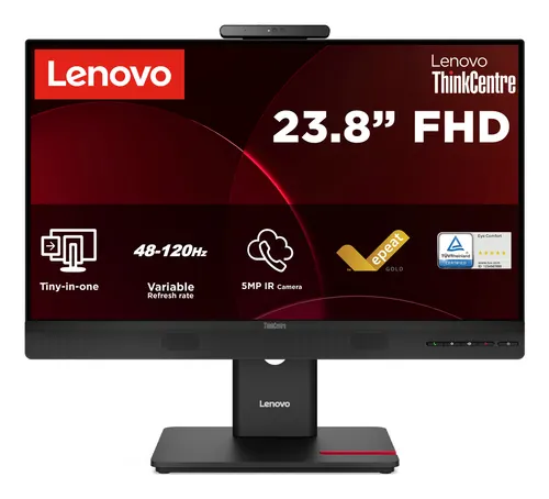 Lenovo ThinkCentre TIO24 Gen6 monitor komputerowy 60,5 cm (23.8") 1920 x 1080 px Full HD LED Czarny