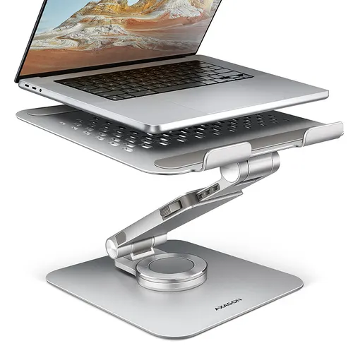 Axagon STND-LR stojak na laptop Podstawka pod notebooka i tablet Srebrny 43,9 cm (17.3")