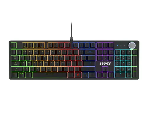 MSI FORGE GK320 RED klawiatura Gaming USB Czarny