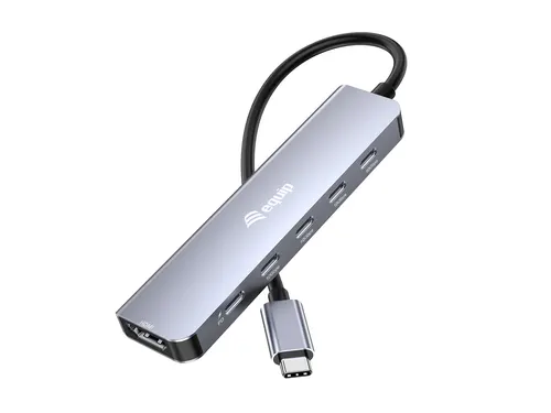Equip 133499 stacja dokująca Przewodowa USB 3.2 Gen 2 (3.1 Gen 2) Type-C Szary