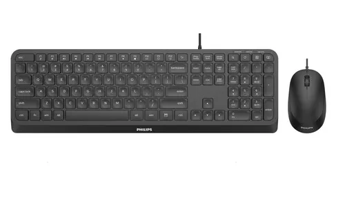 Philips 2000 series SPT6207B/00 klawiatura Dołączona myszka Dom USB US English Czarny