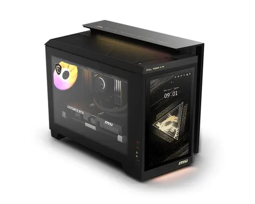 MSI MEG Vision X AI 2NVR7-290EU Intel Core Ultra 7 265K 64 GB DDR5-SDRAM 1 TB SSD NVIDIA GeForce RTX 5070 Ti Windows 11 Home Desktop PC Czarny
