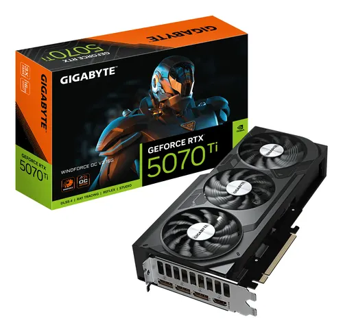 GIGABYTE GeForce RTX 5070 Ti WINDFORCE OC V2 16G NVIDIA 16 GB GDDR7
