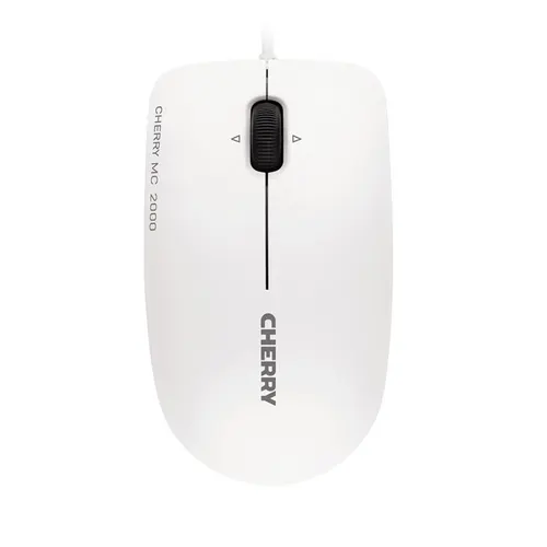 CHERRY MC 2000 myszka Biuro Oburęczny USB Typu-A IR LED 1600 DPI, szary