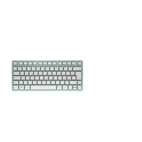 CHERRY KW 7100 MINI BT klawiatura Uniwersalne Bluetooth AZERTY Francuski Miętowy