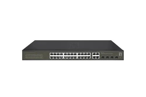 LevelOne GES-2128 przełącznik sieciowy Zarządzany L2 Gigabit Ethernet (10/100/1000) Czarny