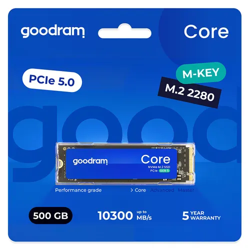 Goodram SSDR-GRC01-500-80 urządzenie SSD 500 GB M.2 PCI Express 5.0 NVMe 3D NAND