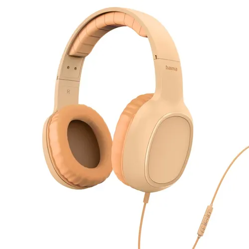 Hama Fun C Zestaw słuchawkowy Przewodowa Opaska na głowę Połączenia/muzyka USB Type-C Pomarańczowy