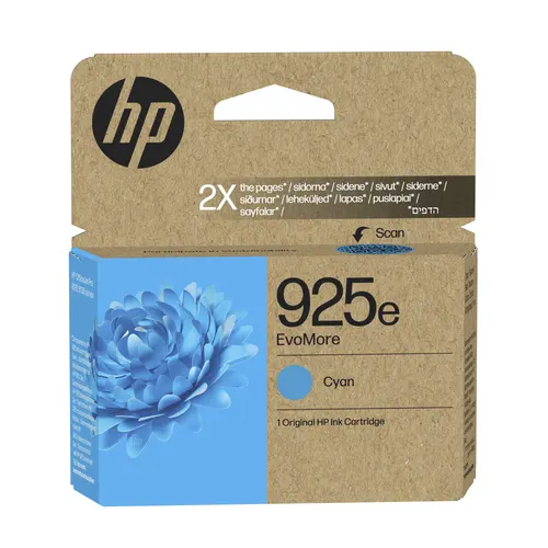 HP Oryginalny błękitny tusz 925e EvoMore