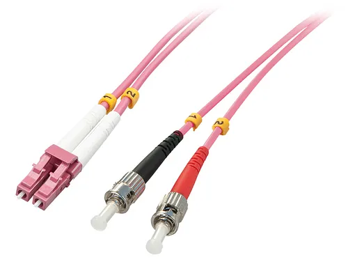 Lindy 46354 kabel InfiniBand / światłowodowy 10 m LC ST Różowy