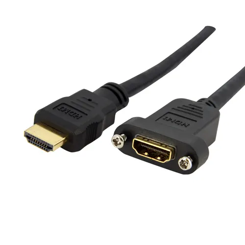 StarTech.com HDMIPNLFM3 kabel HDMI 0,9 m HDMI Typu A (Standard) Czarny