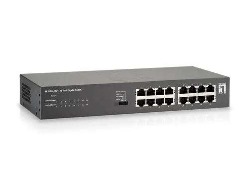 LevelOne GEU-1621 przełącznik sieciowy Gigabit Ethernet (10/100/1000) Szary