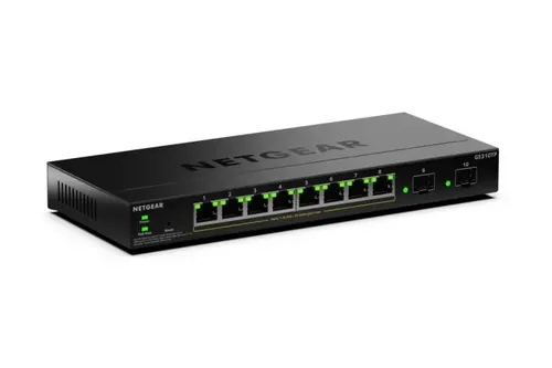 NETGEAR GS310TPv2 Zarządzany L2/L3 Gigabit Ethernet (10/100/1000) Obsługa PoE Desktop Czarny
