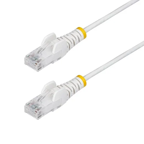StarTech.com N6PAT250CMWHS kabel sieciowy Biały 2,5 m Cat6 U/UTP (UTP) Okrągły