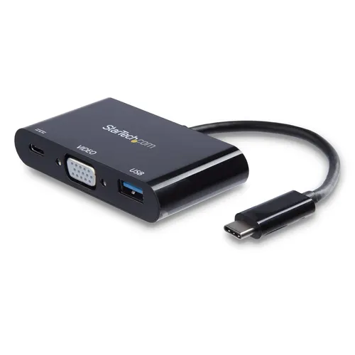 StarTech.com CDP2VGAUACP stacja dokująca Przewodowa USB 3.2 Gen 1 (3.1 Gen 1) Type-C Czarny