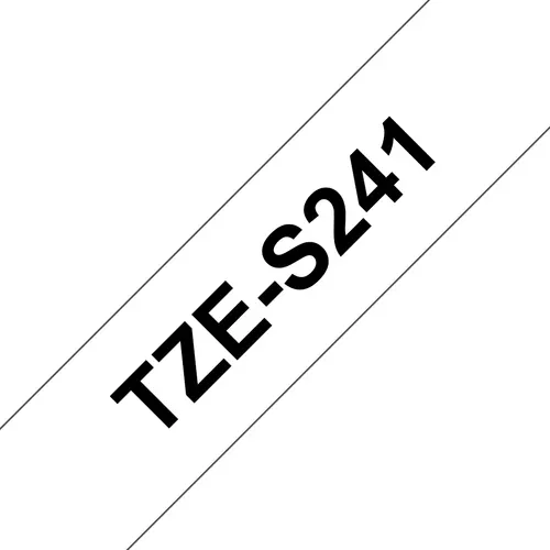 Brother TZE-S241 taśmy do etykietowania Czarny na białym TZ