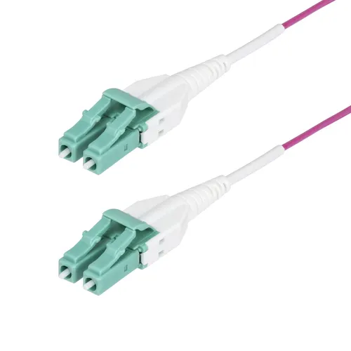 StarTech.com OM4RLCLC20M kabel InfiniBand / światłowodowy 20 m LC OFNR Fioletowy