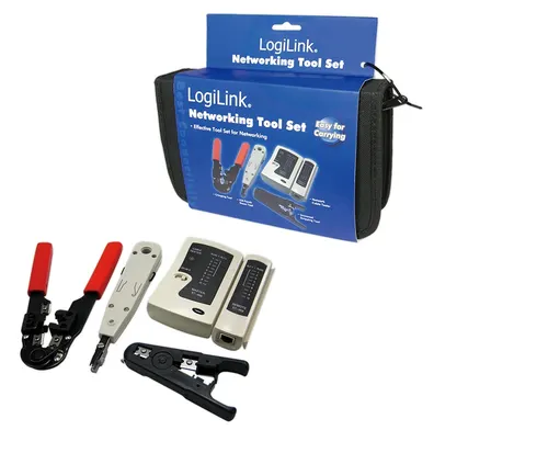 LogiLink WZ0012 Zestaw narzędzi do przygotowywania kabli