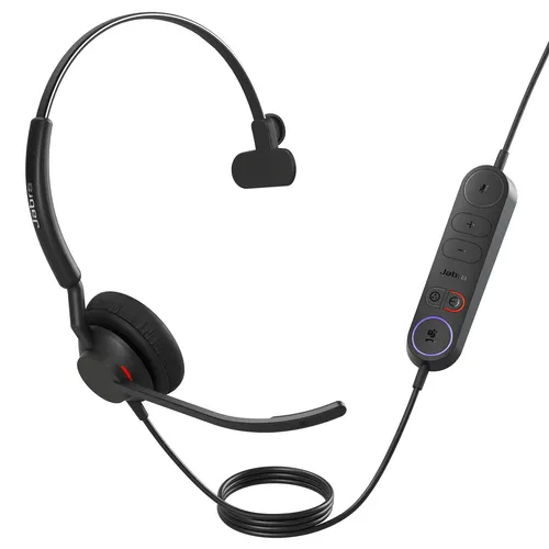 Jabra Engage 40 Zestaw słuchawkowy Przewodowa Opaska na głowę Biuro/centrum telefoniczne USB Type-C, mono, Inline Link, Microsoft Teams, USB-C
