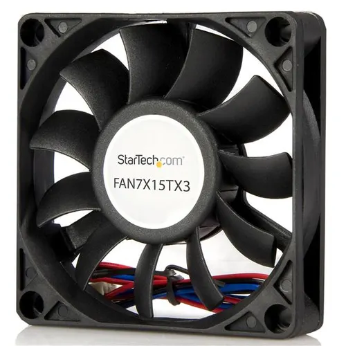 StarTech.com FAN7X15TX3 system chłodzenia komputerów Obudowa komputera Wentylator 7 cm Czarny