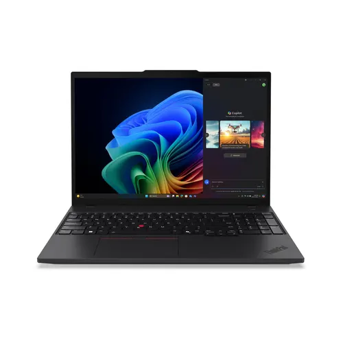 Lenovo ThinkPad T16 Gen 4 (AMD) Copilot+ PC AMD Ryzen AI 5 PRO 340 Laptop 40,6 cm (16") WUXGA 16 GB DDR5-SDRAM 512 GB SSD Wi-Fi 7 (802.11be) Windows 11 Pro Czarny Angielski