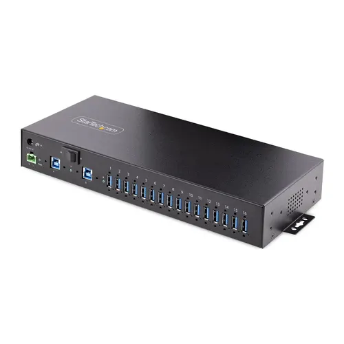 StarTech.com 5G16AINDS-USB-A-HUB huby i koncentratory USB 3.2 Gen 1 (3.1 Gen 1) Type-B 5000 Mbit/s Czarny