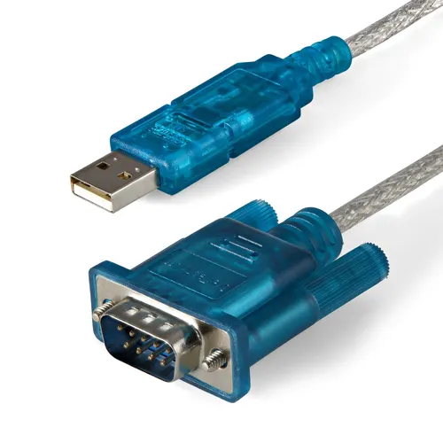 StarTech.com ICUSB232SM3 przejściówka do kabli DB-9 USB 2.0 A Niebieski, Przezroczysty