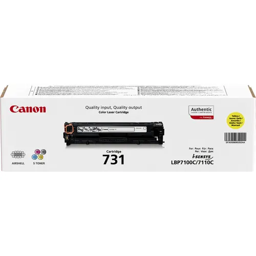 Canon 731 kaseta z tonerem 1 szt. Oryginalny Żółty
