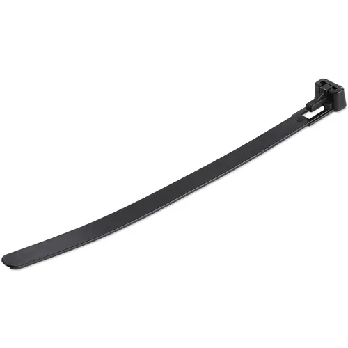 StarTech.com CBMZTRB6BK opaska kablowa Zwalniana opaska kablowa Nylon, Plastik Czarny 100 szt.
