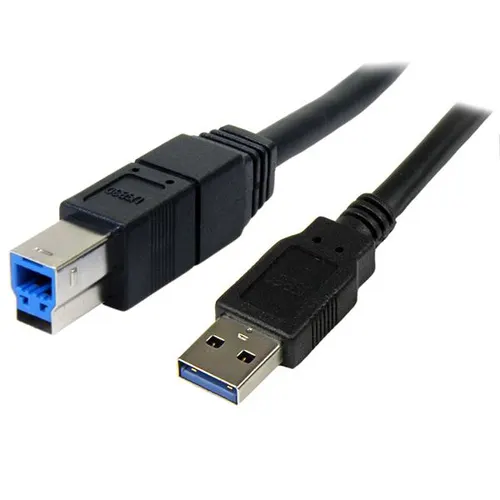 StarTech.com 3m, USB 3.0-A - USB 3.0-B kabel USB USB 3.2 Gen 1 (3.1 Gen 1) USB A USB B 5 Gbit/s Czarny