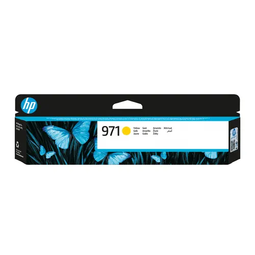 HP 971 oryginalny wkład atramentowy żółty