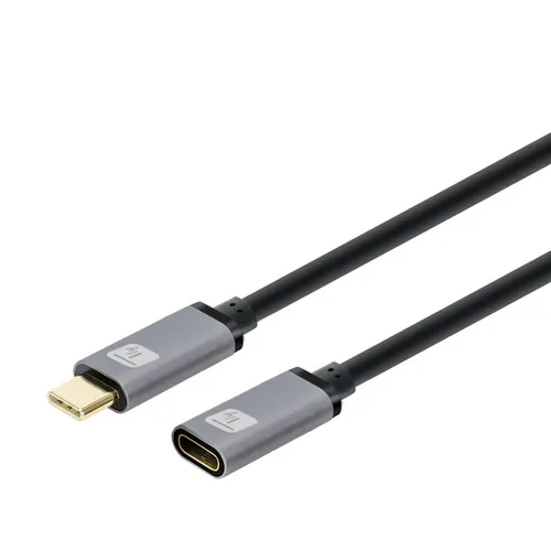 Techly ICOC MUSB322-CMF-010 kabel USB USB 3.2 Gen 2 (3.1 Gen 2) 1 m USB C 10 Gbit/s Czarny, Szary