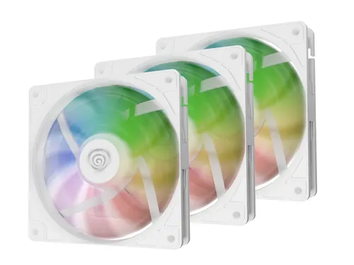 GENESIS Oxal 120 ARGB White 3-pack Obudowa komputera Wentylator 12 cm Biały