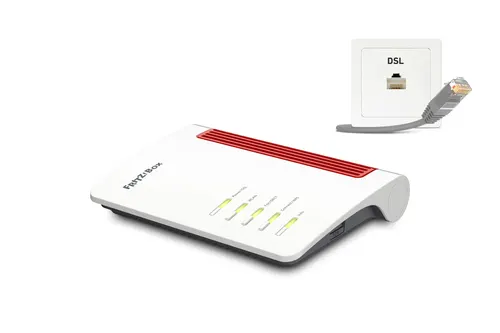 Box FRITZ! 7530 AX router bezprzewodowy Gigabit Ethernet Dual-band (2.4 GHz/5 GHz) Szary, Czerwony, Biały