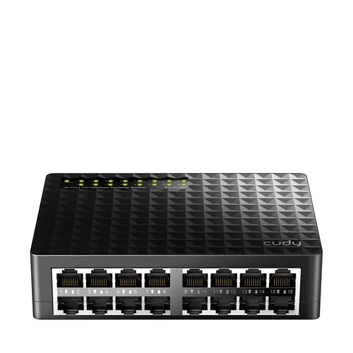 Cudy FS1016D przełącznik sieciowy Fast Ethernet (10/100) Czarny
