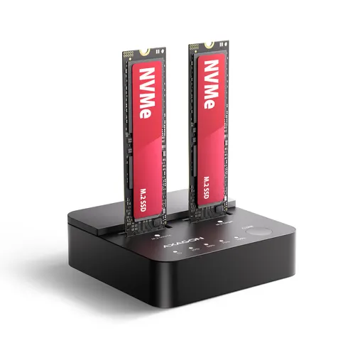 Axagon ADSA-M2C22L stacja dokująca do dysków twardych USB 3.2 Gen 2x2 Type-C Czarny