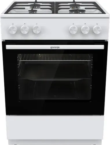Gorenje G600 GG6A10WFFM pierkarnik Kuchenka wolnostojąca Gaz Biały
